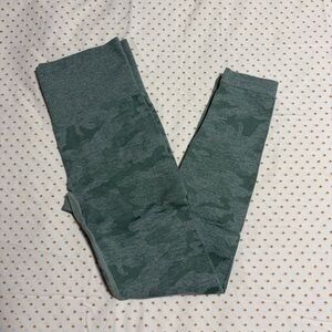 Green Camouflage Leggings